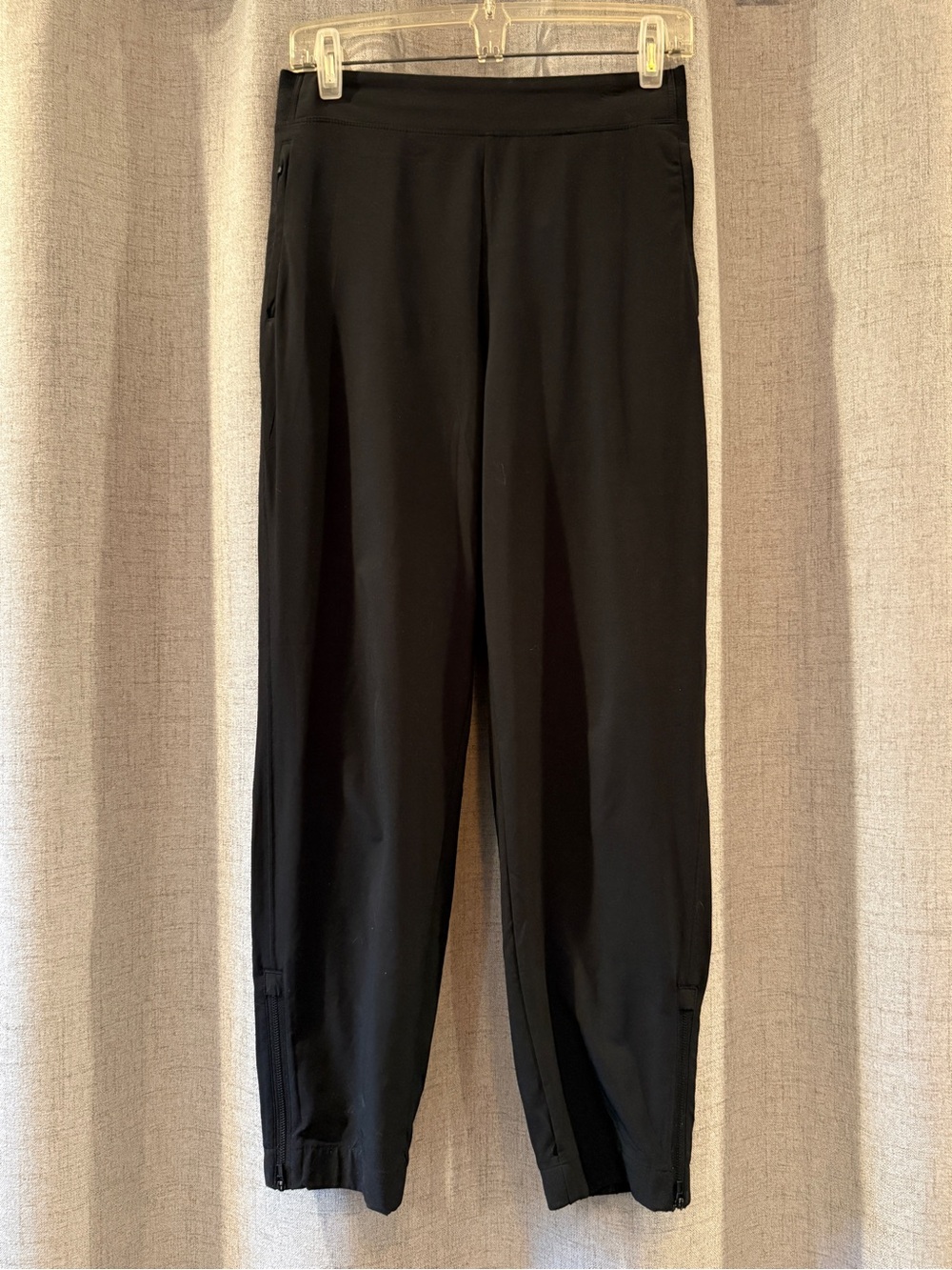 Athleta Black Women's Brooklyn Jogger with zipper